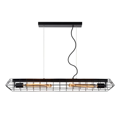 Lampa wisząca LATTICE Czarna 2xE27 Lucide 053320230  5411212051240 lampynox noxbox www.lampynox.pl 2.jpg