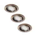 Rabalux  Lite 1051 LED oczko stropowe wpuszczane | brąz Trójpak ( 5998250310510 ) lampynox noxbox