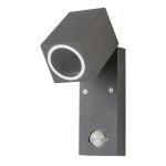 QUAZAR 15 LX Szary kinkiet ogrodowy z czujnikiem ruchu