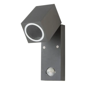 QUAZAR 15 LX Szary kinkiet ogrodowy z czujnikiem ruchu