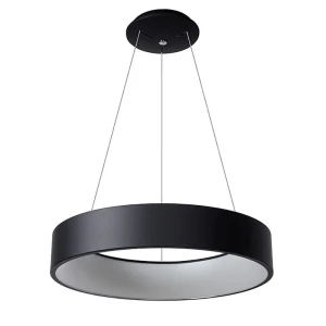 TALOWE LED Czarna sr.60cm ściemnialna 39W 3000K Lampa wisząca Lucide 46400/42/30