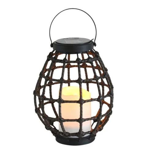 Latarenka solarna KOGE 23 cm brąz IP44 metal Polux 313249  5901508313249 noxbox lampynox www.lampynox.pl 1.jpg