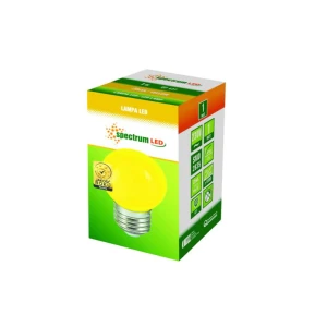 Żarówka Kulka  E27 230V 1W żółta  Spectrum 