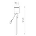 Lampa zewnętrzna wbijana ARNE-LED Satynowy Chrom LUCIDE 148680512  5411212143952 lampynox noxbox www.lampynox.pl 4.jpg