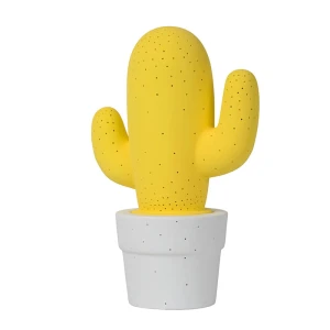 CACTUS Żółty Lampka dekoracyjna stołowa LUCIDE 13513/01/34