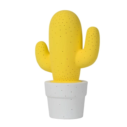 Lampka dekoracyjna stołowa CACTUS Żółty LUCIDE 135130134  5411212133656 lampynox noxbox www.lampynox.pl 1.jpg