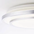 Lampa sufitowa VILMA Biało-srebrna LED 32W Barwa światła zmienna 3000-6000K RGB ściemnialna z pilotem z tylnym podświetleniem Brilliant G97042/58 | 4004353359958 noxbox lampynox www.lampynox.pl