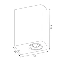 Kinkiet zewnętrzny 2x5W ZORA-LED Biały LUCIDE 228611031  5411212221070 lampynox noxbox www.lampynox.pl 4.jpg