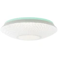 Lampa sufitowa LUCIAN Biała LED 32W Barwa światła zmienna 3000-6000K RGB ściemnialna z pilotem z tylnym podświetleniem Brilliant G97048/05 | 4004353360015 noxbox lampynox www.lampynox.pl