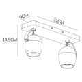 Spot ściemnialny PRESTON Złoty mat LED DIM CRI95 2x5W GU10 2200-3000K Lucide 099271002  5411212092496 lampynox noxbox www.lampynox.pl 7.jpg
