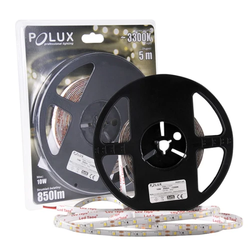 Pasek LED LS2860WW-5-65 10W 12V 5m IP65 barwa ciepła ~3000K WW 170lm1m. POLUX 314420  5901508314420 noxbox lampynox www.lampynox.pl 1.jpg