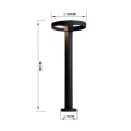 Słupek ogrodowy LED wys. 50cm ZEFRA-LED LUCIDE 298080330  5411212290199 lampynox noxbox www.lampynox.pl 7.jpg