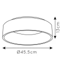 Lampa sufitowa TALOWE LED Czarna sr.45cm ściemnialna 30W 3000K Lucide 461003230  5411212460639 lampynox noxbox www.lampynox.pl 4.jpg