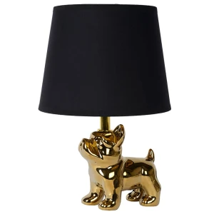 EXTRAVAGANZA SIR WINSTON Czarny | Złoty E14 Lampka stołowa Lucide 13533/81/10