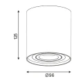 Downlight regulowany TUBE Biały GU10 Lucide 229520131  5411212220790 lampynox noxbox www.lampynox.pl 4.jpg