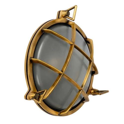 Kinkiet zewnętrzny DUDLEY Złoty mat śr. 23,5cm. E27 IP65 Lucide 118902502  5411212114860 lampynox noxbox www.lampynox.pl 1.jpg