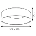 Lampa sufitowa TALOWE LED Czarna sr.60cm ściemnialna 42W 3000K Lucide 461004230  5411212460646 lampynox noxbox www.lampynox.pl 4.jpg